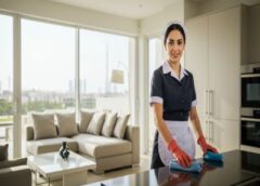 خادمة مقيمة بدوام كامل دبى 0558854682